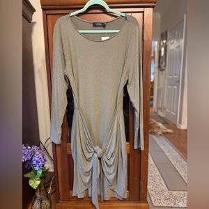 Lauren Ralph Lauren NWT Elegant Sage Green Knot Front Dress size 12